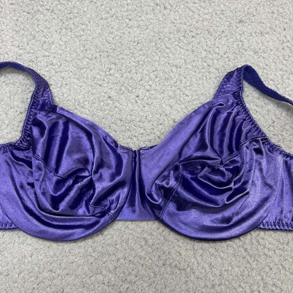 Vassarette Bra 36D T-Shirt Bra 75-144 Second Skin Satin Unlined Underwire Br